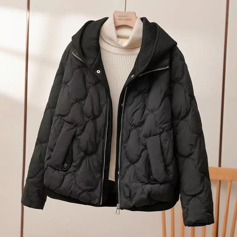 2025 manteaux de mode Style coréen manteau court ample femmes veste femmes Parkas chaud vestes bouffantes manteau décontracté nouveaux vêtements d'hiver