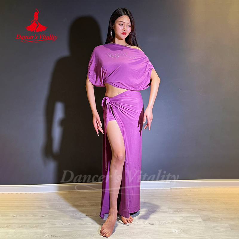 Ensemble de vêtements d'entraînement de danse du ventre pour femmes, combinaison Modal douce et confortable pour adultes, vêtements d'entraînement de danse orientale