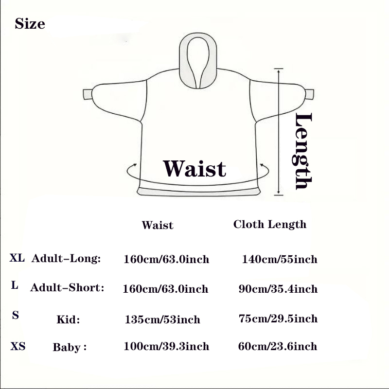 Hiver femmes vêtements adultes enfants en peluche polaire sweats à capuche Homewear pyjamas Super chaud sweats à capuche hauts pullover surdimensionné