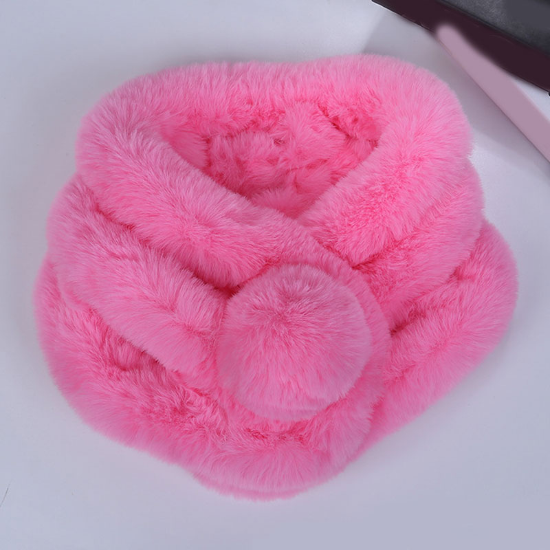 Écharpe épaisse en fausse fourrure pour femme, col croisé en peluche, châle chaud, écharpes Snood douces, vente en gros, hiver
