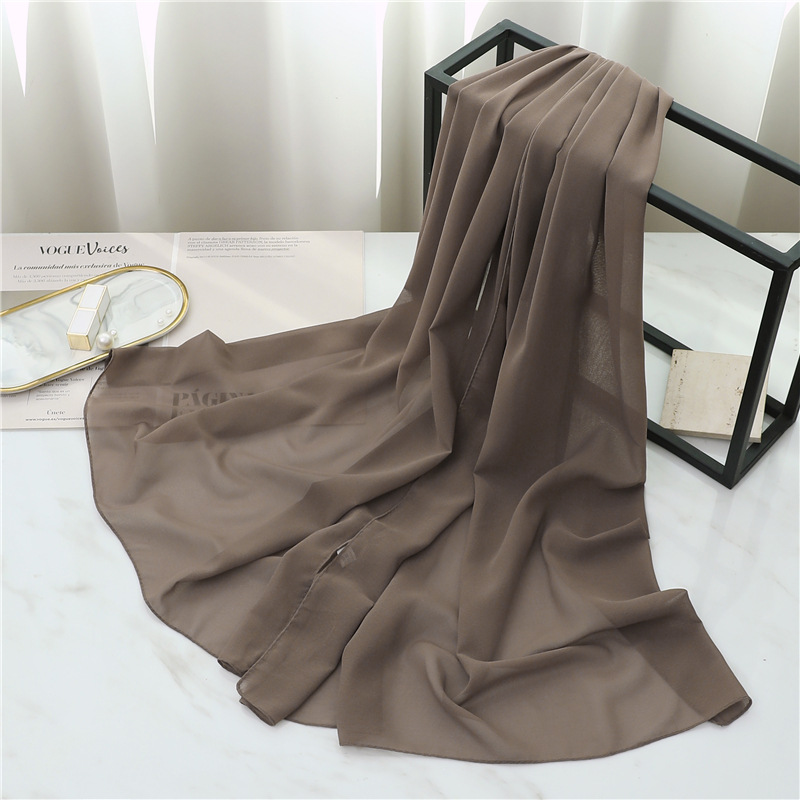 Écharpe longue en soie d'été pour femmes, grand châle, bandeau, design uni, hijab, étoles de plage, foulard féminin, écharpe, bandana