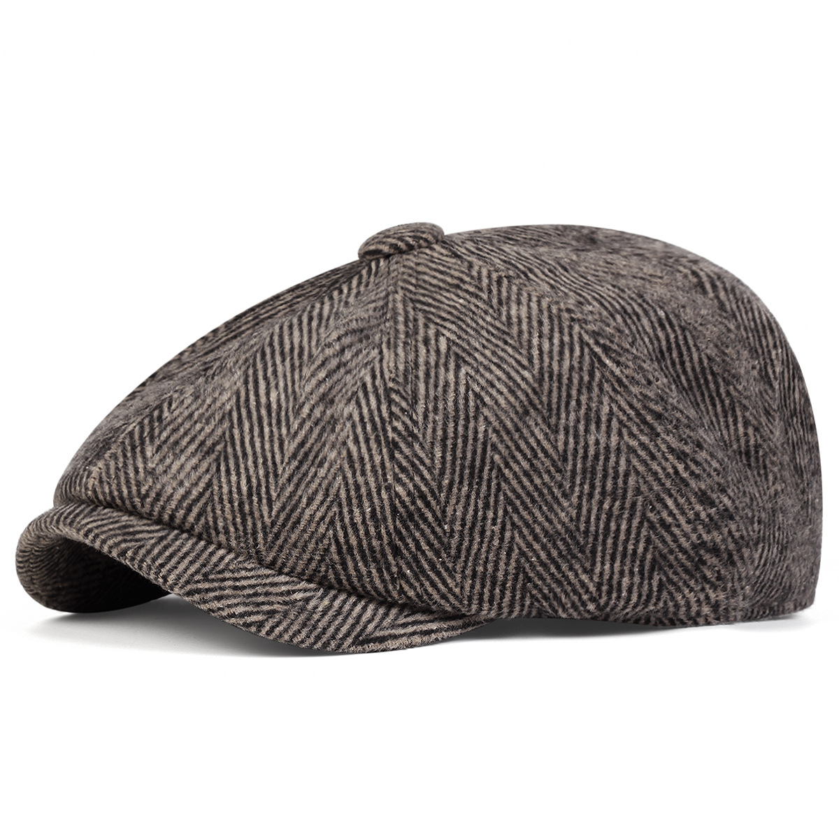 Hommes femmes laine gavroche casquettes chevrons casquettes plates café britannique Gatsby casquettes automne hiver chaud laine chapeaux Gorras