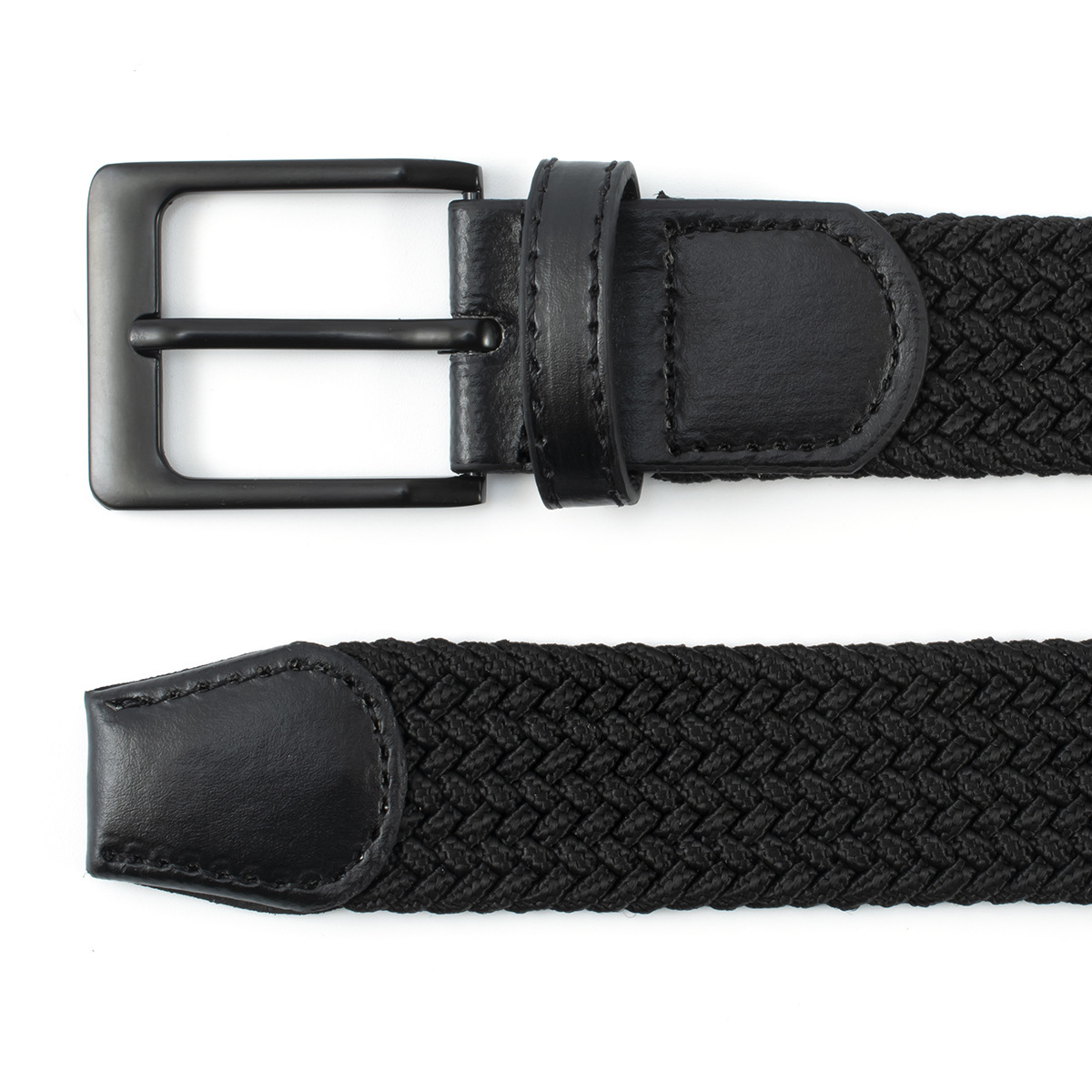 Ceinture de pantalon élastique respirante pour homme, ceinture décontractée en alliage, structure tissée