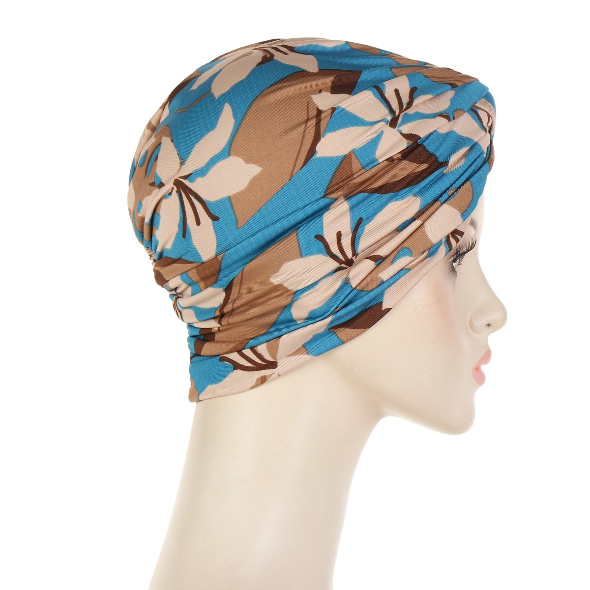 Hijabs intérieurs musulmans colorés et élastiques pour femmes, casquette Turban instantanée islamique pour dames, imprimé bohémien à rayures