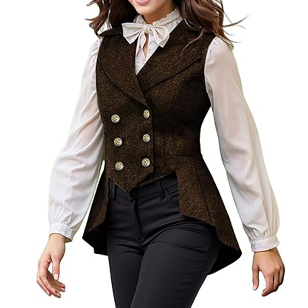 Gilet victorien femme Vintage Steampunk Renaissance taille