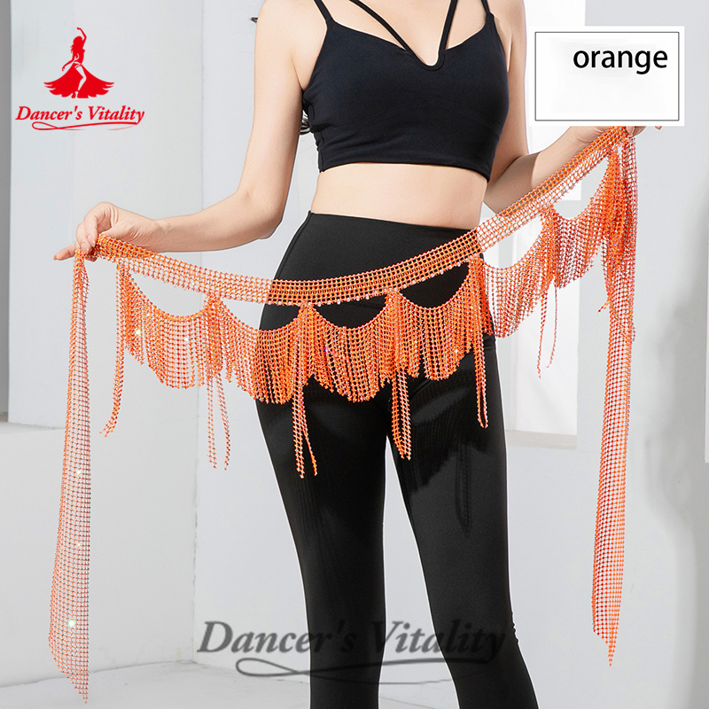 Ceinture à pampilles pour femmes, écharpe de hanche à franges, accessoires de spectacle de danse orientale pour adultes, chaîne de taille