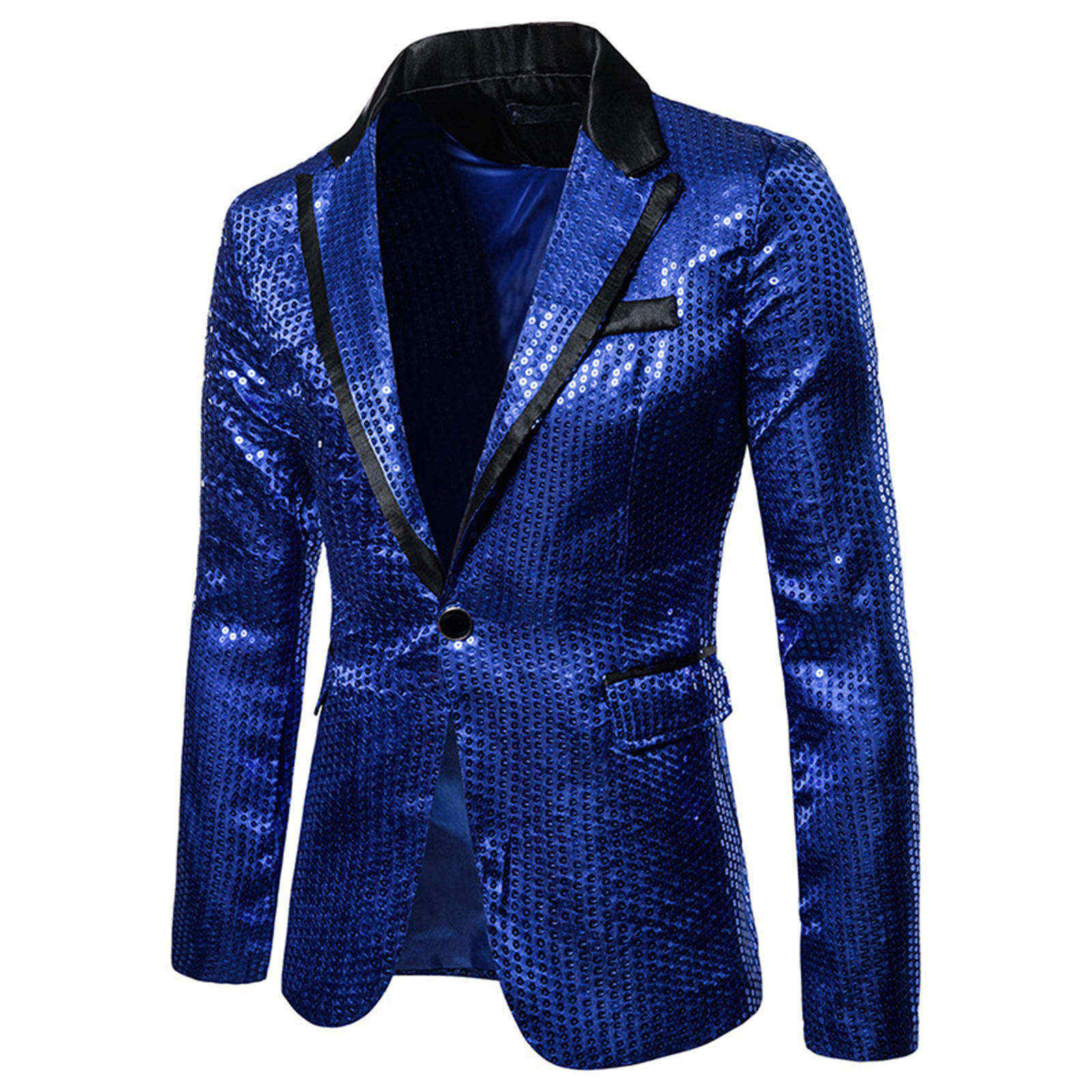 Mode hommes luxueux paillettes Costume veste paillettes hommes Blazers boîte de nuit scène Performance Costume Blazer manteau hommes vêtements