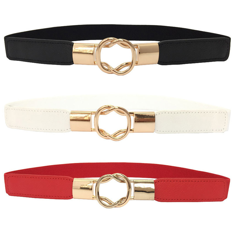 Ceinture rétro pour femme, ceinture élastique de bonne qualité, ceinture noire tendance, ceinture populaire pour robe, pantalon, ceinture décorative