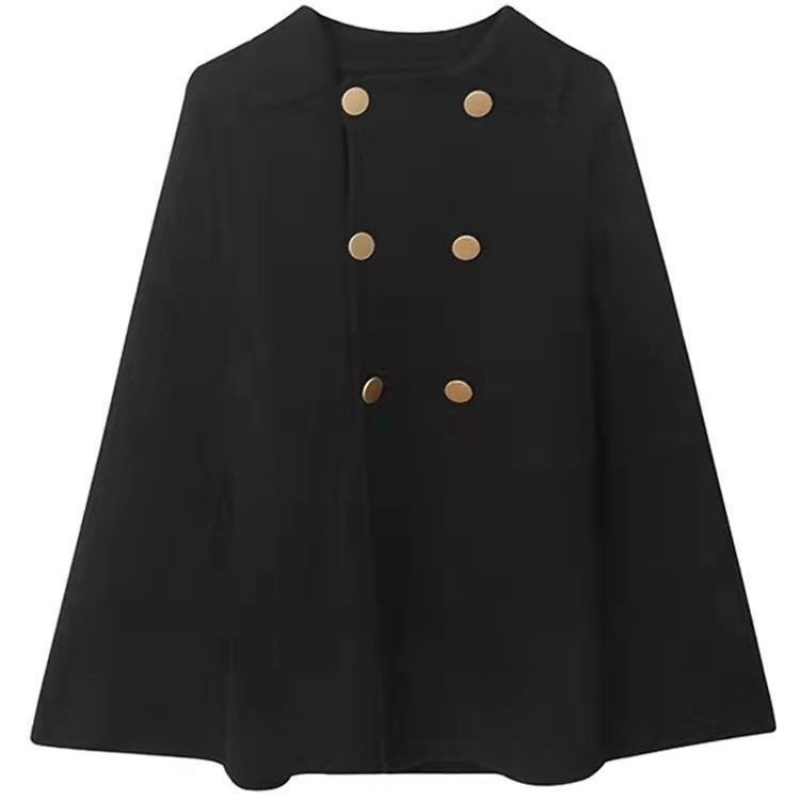 Automne hiver grande taille femmes Manteau laine tissu Cape pardessus ample Femme haute qualité 2025 Manteau Femme Hiver surdimensionné