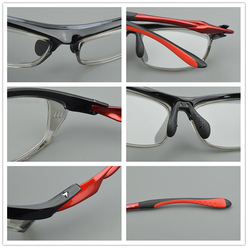 Mode sport lunettes cadre hommes TR90 cyclisme lunettes femme lunettes myopie optique Prescription coupe-vent rétro spectacle