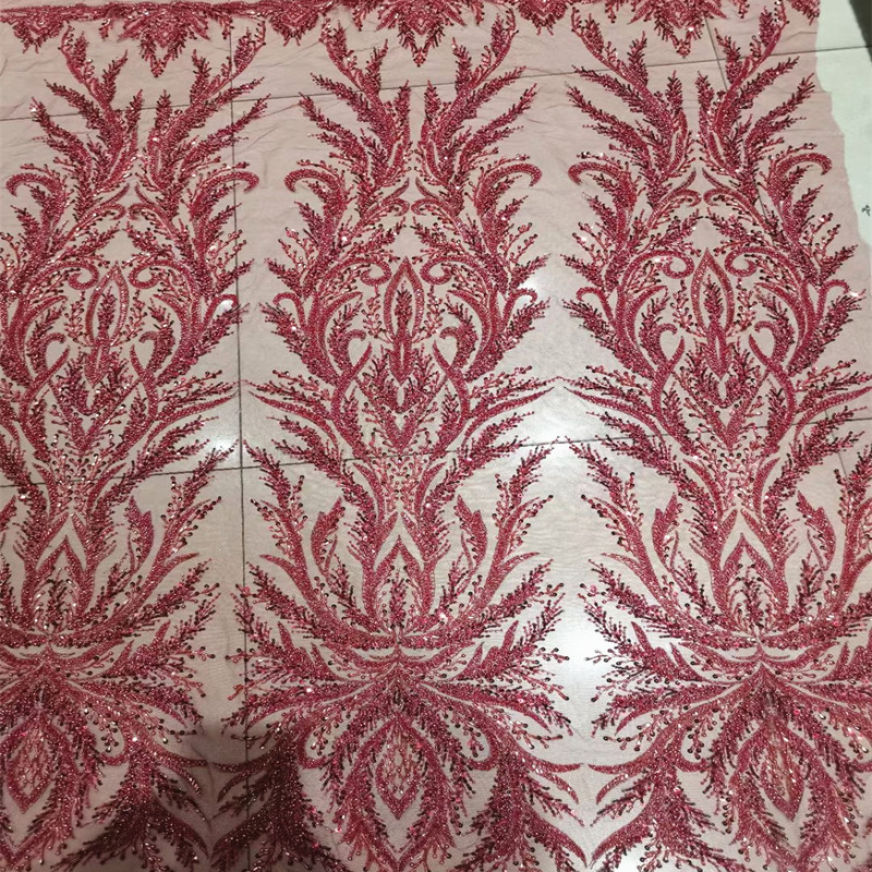Tissu en dentelle Tulle perlé fantastique pour robes de soirée, robe formelle en dentelle avec paillettes, matériel en dentelle à faire soi-même, Fe0131, 2024