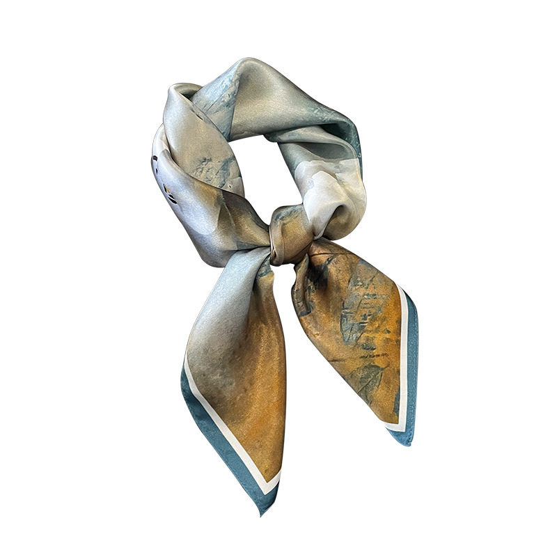 100% Foulard carré en soie naturelle femmes bandeau Foulard haute qualité Bandana foulards femme Foulard Foulard châle enveloppement