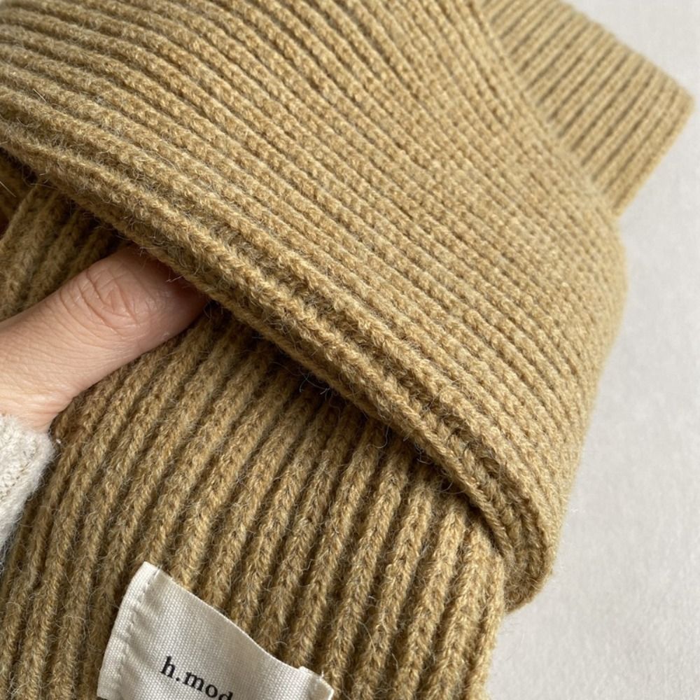 Écharpe longue coupe-vent pour femmes et hommes, couverture de cou épaisse, document solide, mode hivernale
