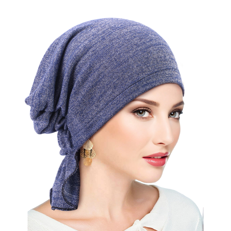 Nouveaux turbans musulmans respirants pour femmes, foulards pré-noués, bonnets chimio, bonnets et casquettes