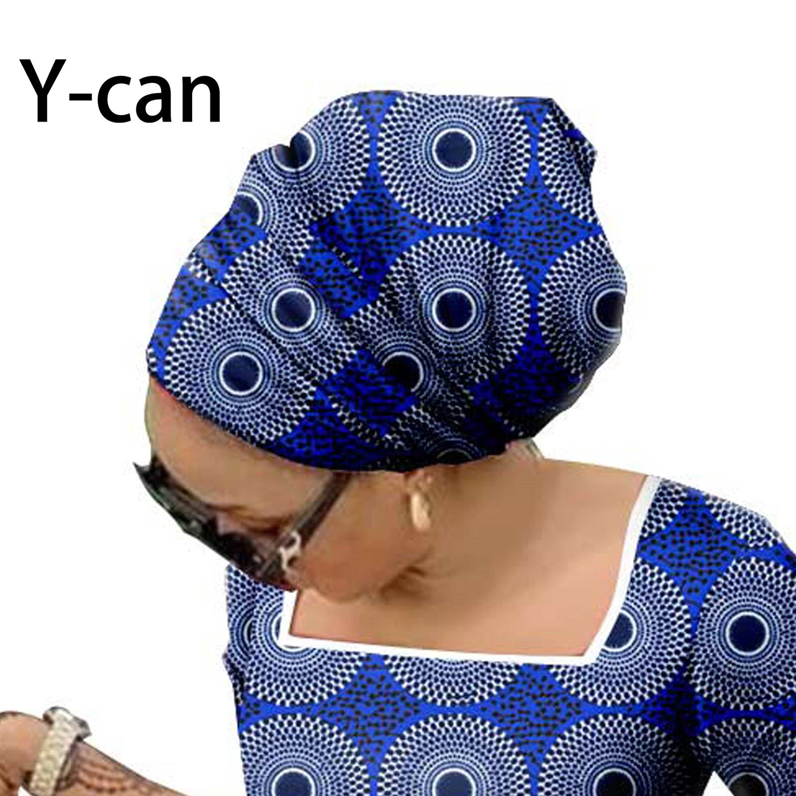 Foulard africain pour femmes, accessoire d'été traditionnel Dashiki imprimé assorti, Turban Bazin Riche, Date Shopping décontracté