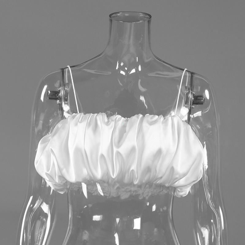 Camisole Chic et Décontractée pour Femme, Dos Nu, à Plis Floraux, Printemps-Été, Ample et Douce, Idéale pour la Plage, les Voyages et les Vacances