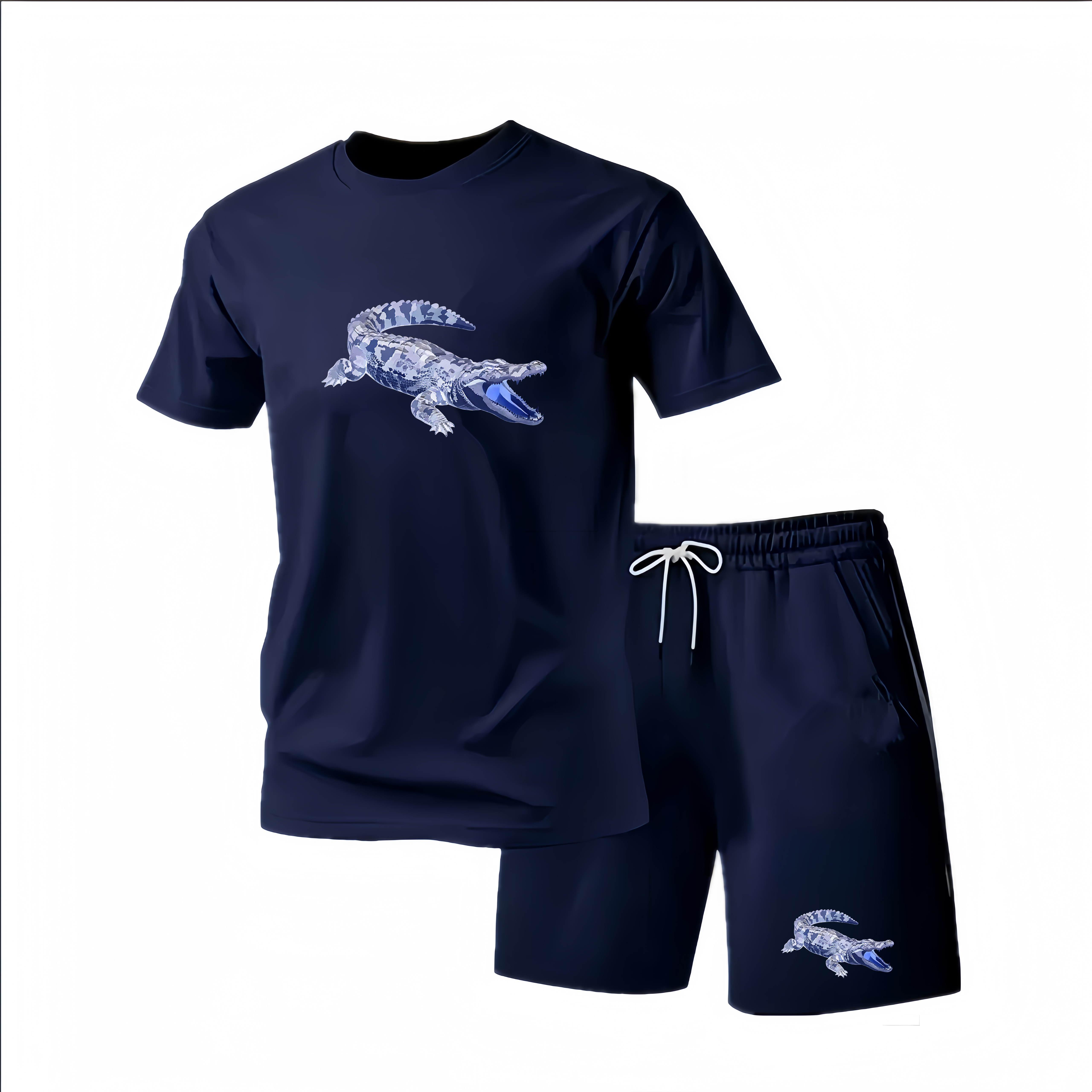Nouvel ensemble de sport d'été pour homme : survêtement deux pièces tendance, idéal pour le fitness, la course et les loisirs, séchage rapide, manches courtes et short