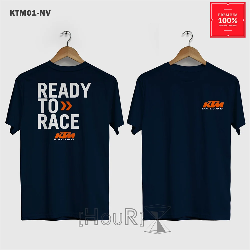 T-shirt à manches courtes pour homme KTM Ready To Race, décontracté, respirant, pour les passionnés de moto, avec logo KTM Racing