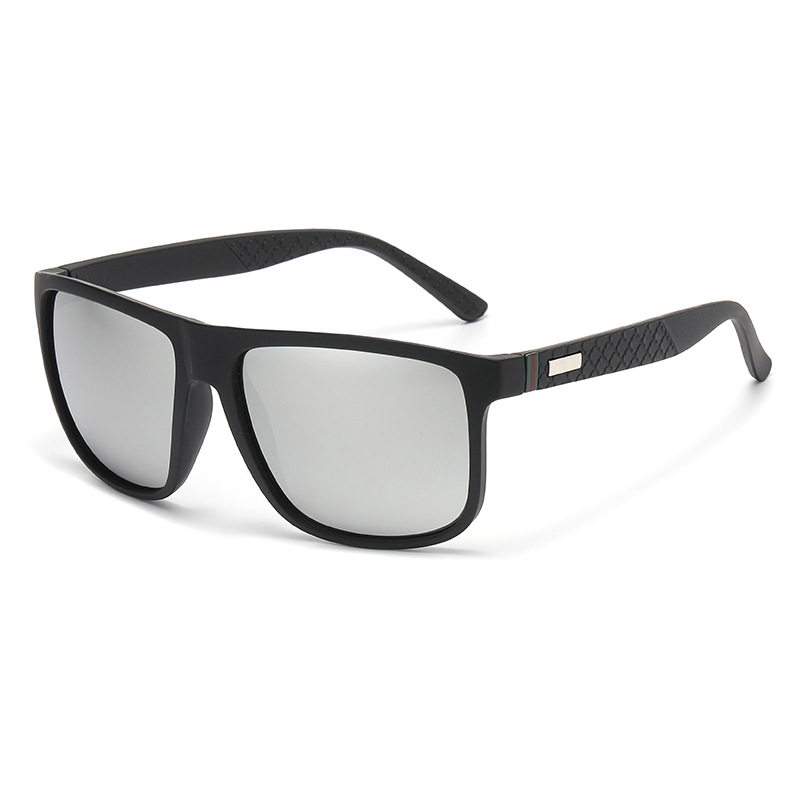 Lunettes de soleil polarisées élégantes pour hommes, conçues pour la conduite, avec protection UV et verres haute définition. Tendance, de forme carrée