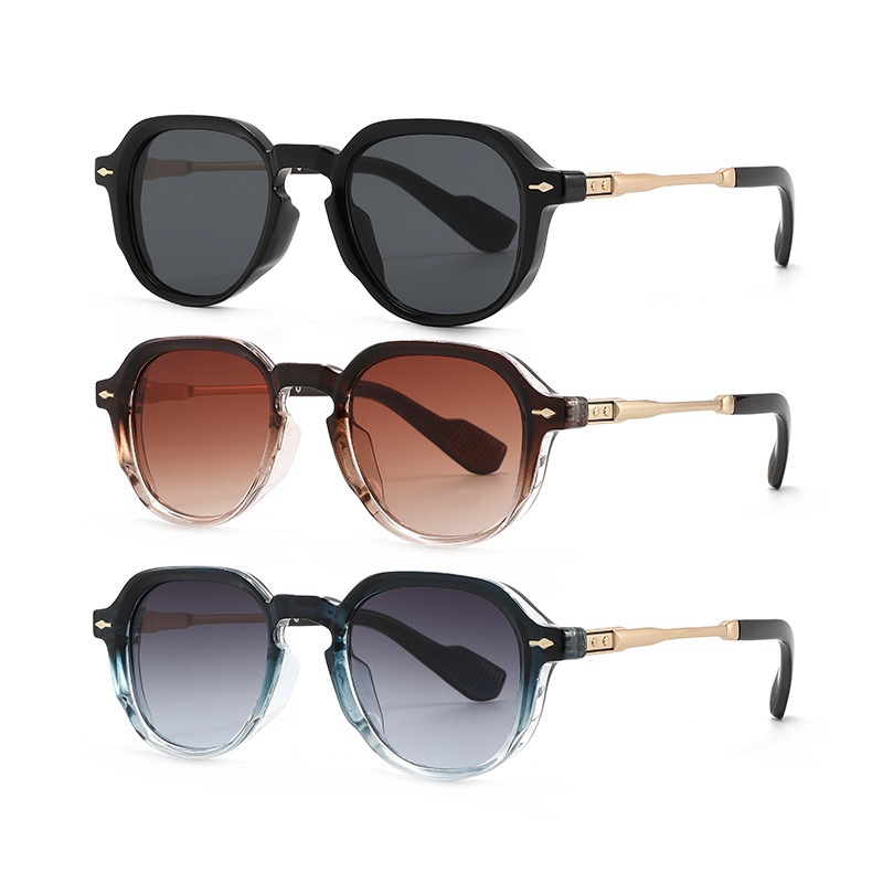 Lunettes de soleil ovales tendance pour hommes et femmes, de marque de luxe, style vintage, pour la conduite