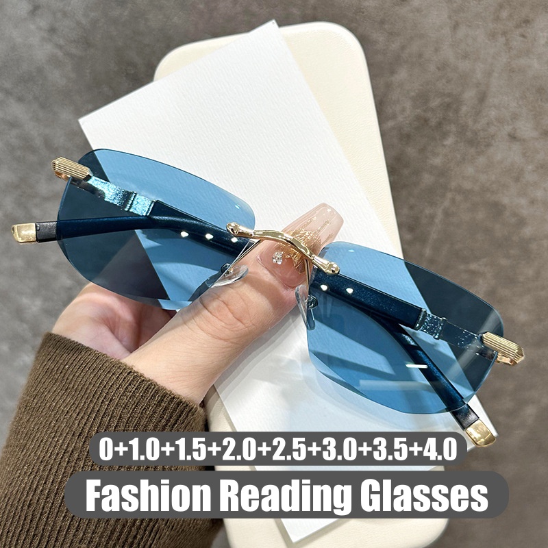 Lunettes de lecture ultralégères pour hommes et femmes, lunettes bloquant la lumière bleue, presbytie et dioptries, vue de loin, luxe, 3 couleurs