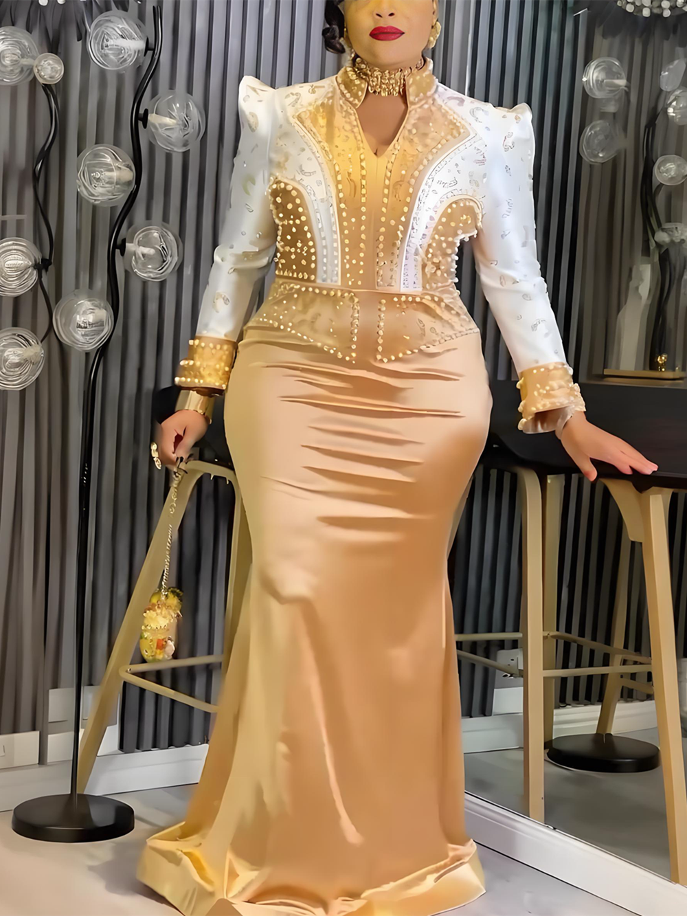 Robe de soirée grande taille pour femmes, robe de luxe africaine, élégante, turquie, musulmane, longue robe de fête de mariage, Ankara, vêtements pour dames