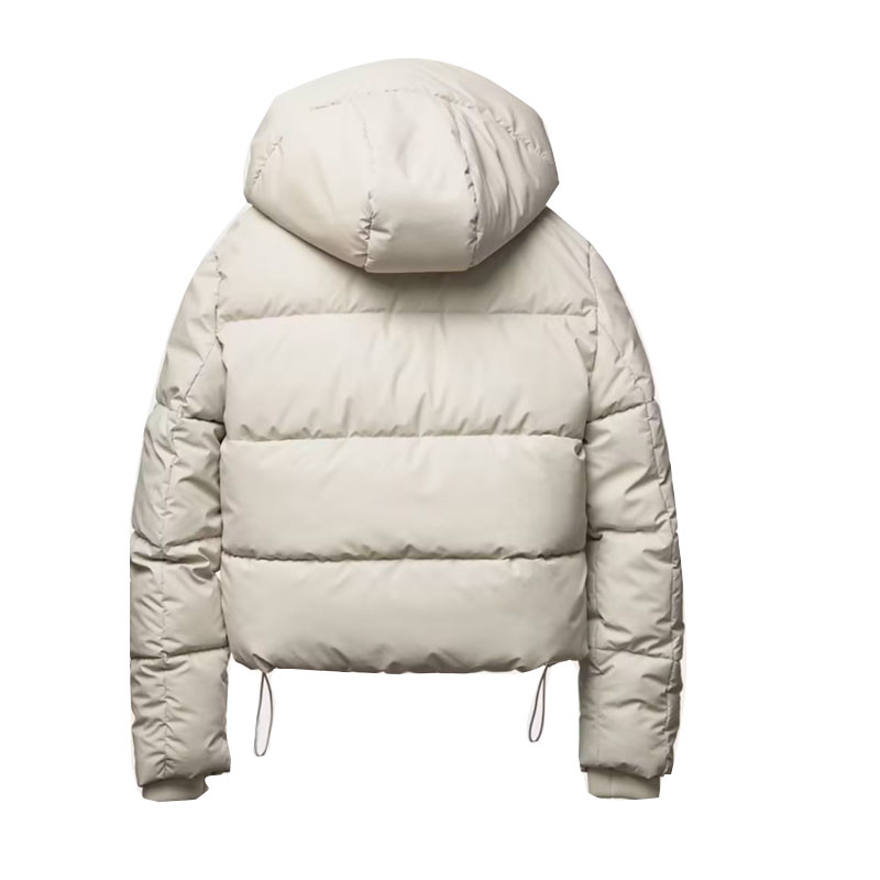 Vestes d'hiver pour femmes Vintage poches à capuche manteaux rembourrés en coton mode chaud épais noir Parkas vêtements de dessus pour femmes hauts décontractés