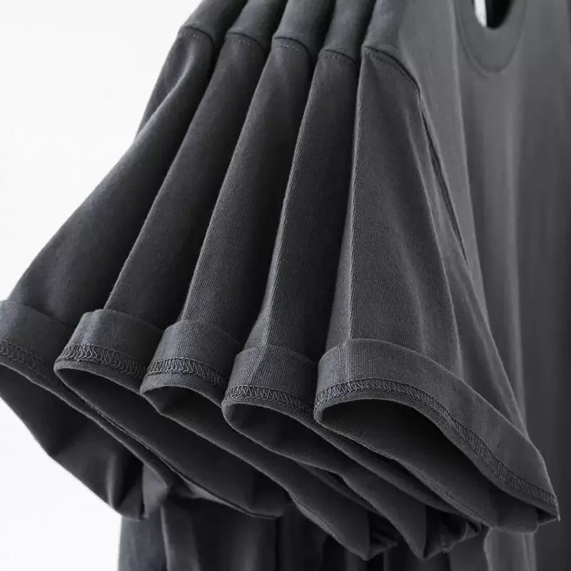 T-shirt imprimé lettres arabes, imprimé au dos, tendance et à la mode, été, polyvalent, manches courtes, tee-shirt décontracté pour tous les jours, pour hommes