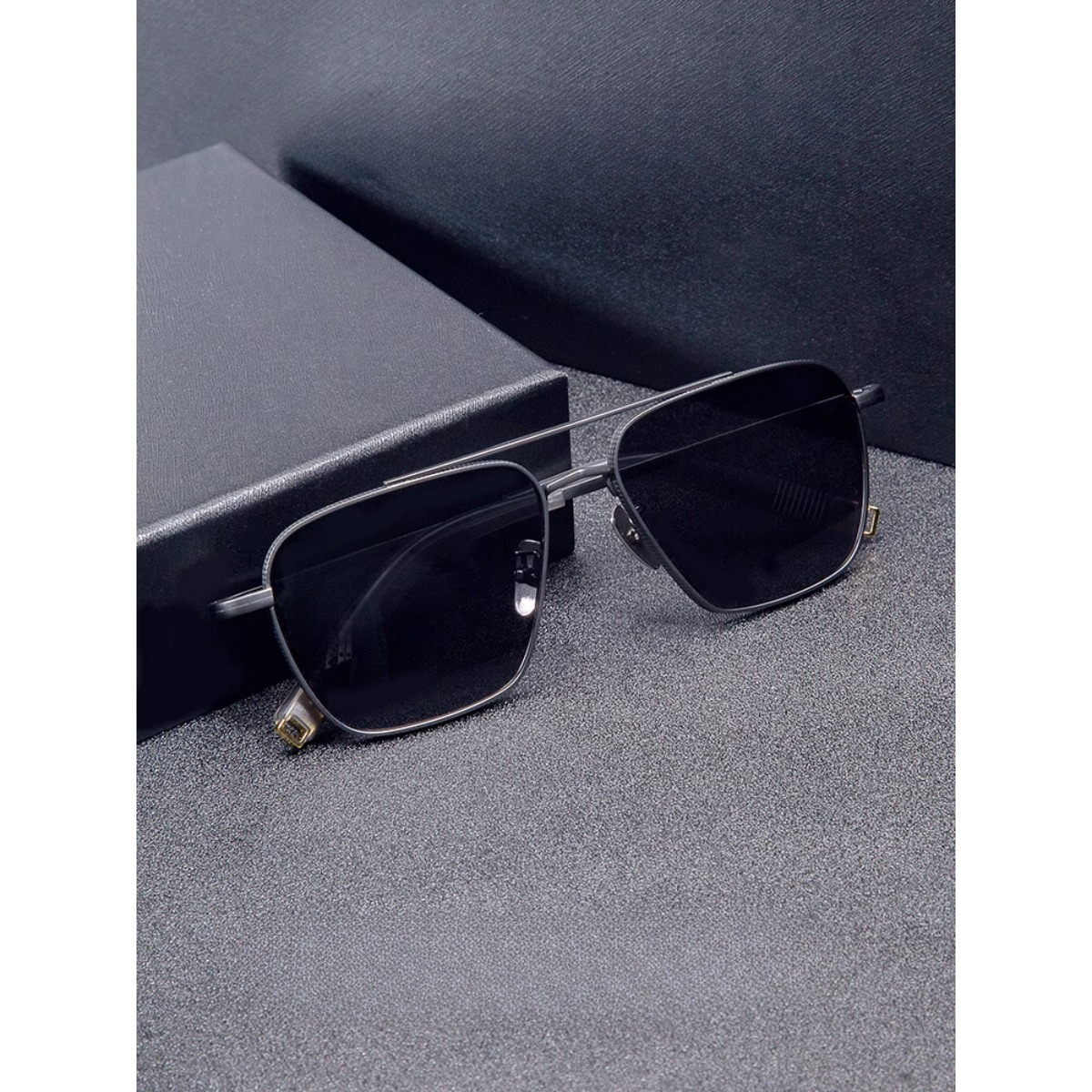 Lunettes de soleil rétro pour hommes, de marque, de haute qualité, avec monture en métal, lunettes de conduite protectrices, UV400