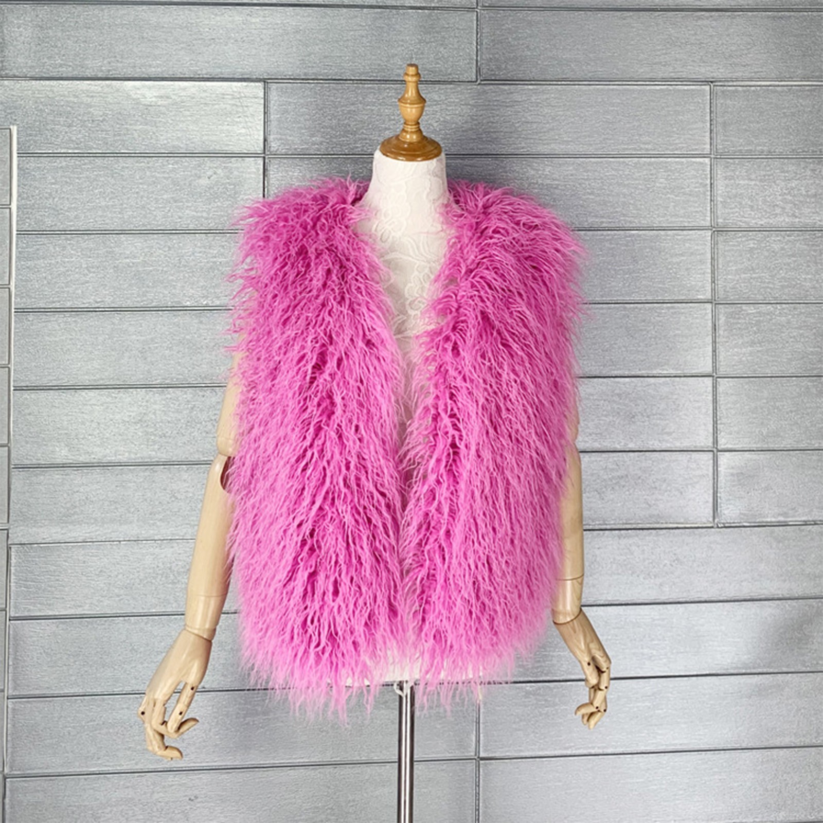 Cardigan en Fausse Fourrure pour Femme, Gilets à Crochet Avant, Vêtements d'Extérieur, Streetwear, Veste ChimJacket, Couleurs Multicolores, Automne