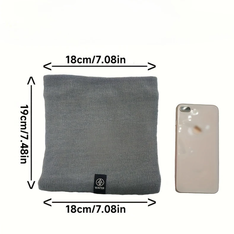Cache-cou d'hiver, écharpe doublée en polaire, coupe-vent, cache-cou doux, isolation thermique pour hommes et femmes, accessoire cadeau d'Halloween et de Noël