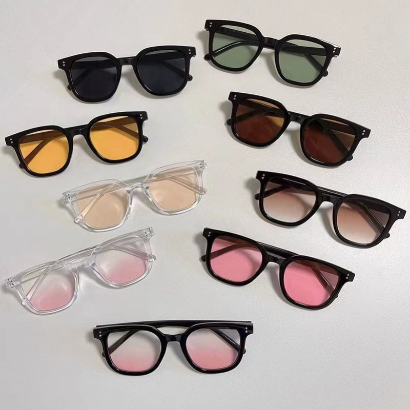 Vintage Ins Style lunettes de soleil pour femmes hommes voyage vacances UV400 lunettes dames carré à la mode Blush lentille lunettes de soleil