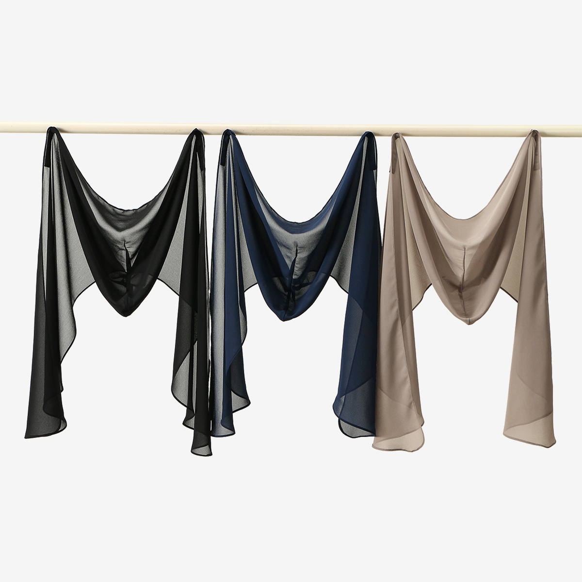 Châles Hijab en mousseline de soie pour femmes musulmanes, avec boucle magnétique, couleur unie, enveloppe de tête du Ramadan, foulards islamiques, bandeau Turban pour dames