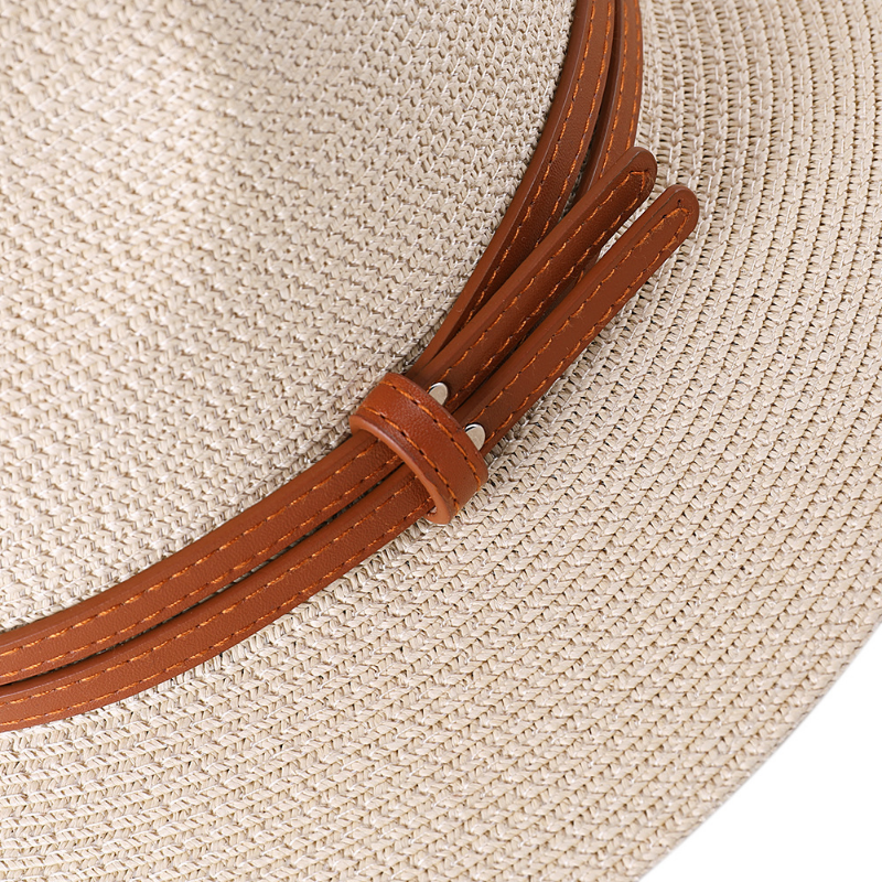 Chapeaux de soleil en paille grande taille 56-58 59-60cm pour femmes et hommes, protection UV SPF 50+, chapeau Panama à large bord, chapeau de plage pour hommes, chapeau Fedora