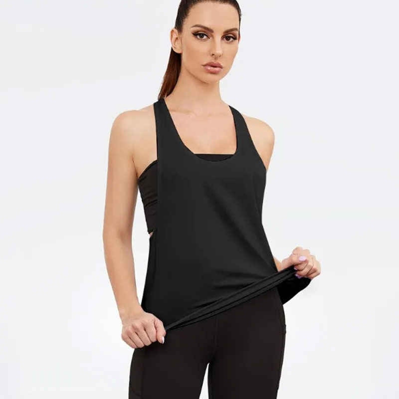 Smock de sport pour femmes, gilet de sport de Fitness, en forme de T, séchage rapide, Slim, sans manches, gilet de sport de course