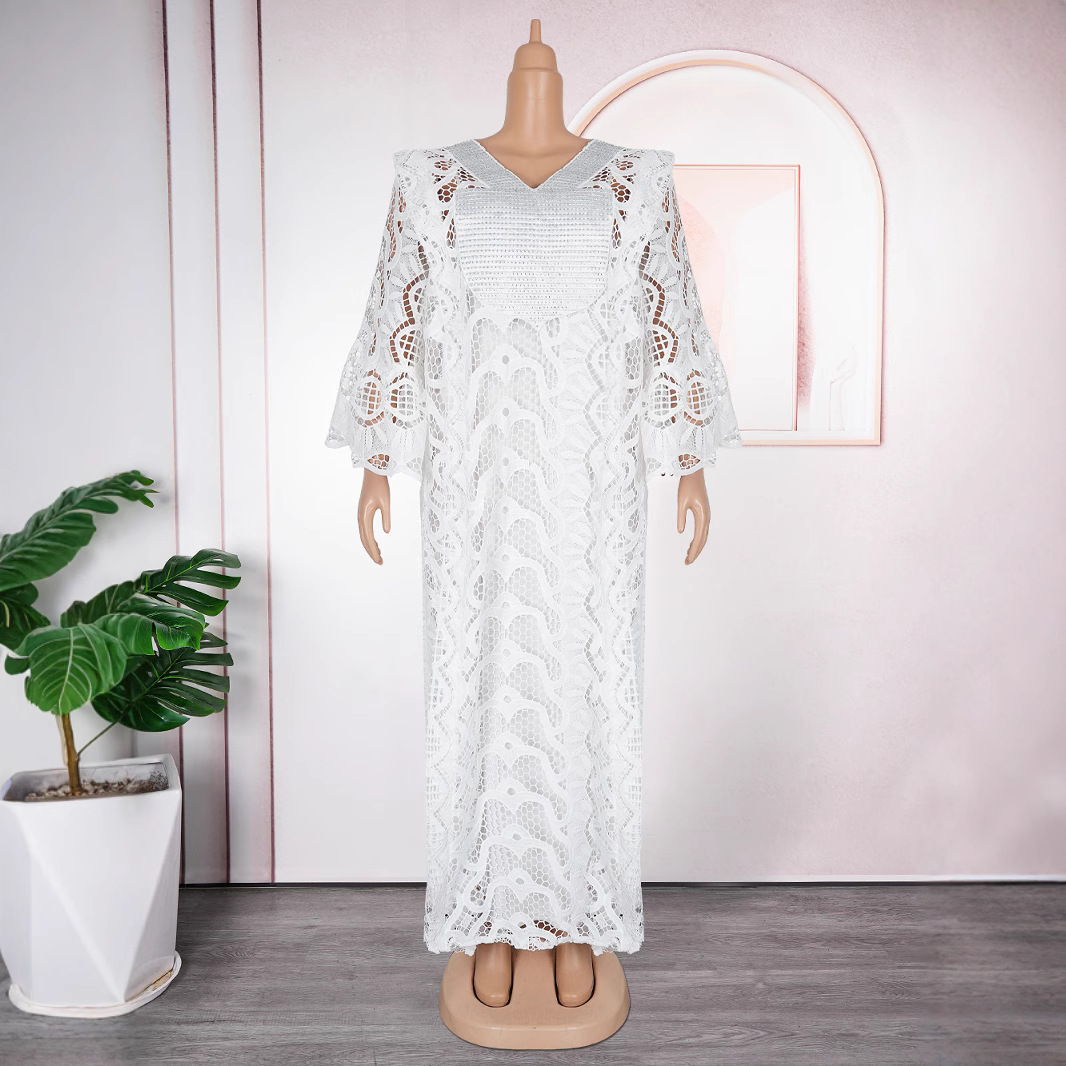 Robes africaines élégantes pour femmes musulmanes mode Boubou Abayas Robe Dashiki Ankara dentelle tenues Robe de soirée caftan Robe Maxi