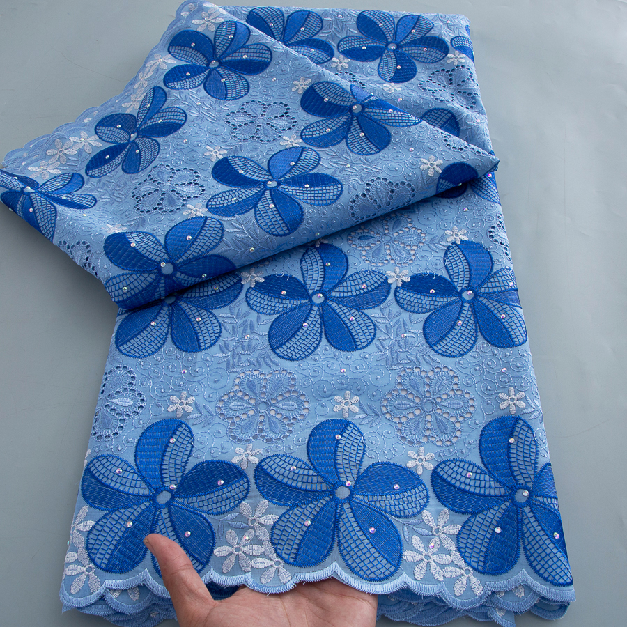 Tissu en dentelle de voile suisse de Dubaï, broderie en coton, dentelle africaine de haute qualité 2026, tissu nigérian pour robe et écharpe à coudre