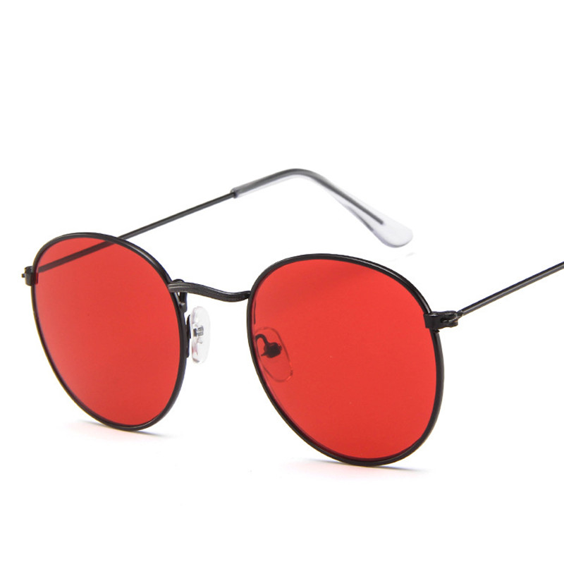 Lunettes De soleil rondes pour femmes, classiques et rétro, en métal, De luxe, De marque, De styliste, 2019