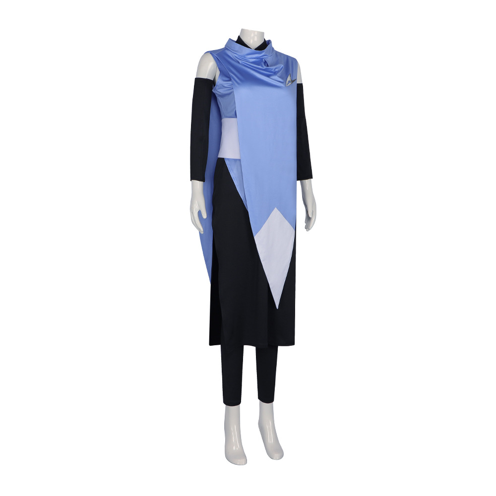 Anime Castlevania Sypha Belnades Cospaly Costume pour femme, robe de soirée de carnaval de jeu, uniforme d'Halloween imbibé, tenue bleue pour filles