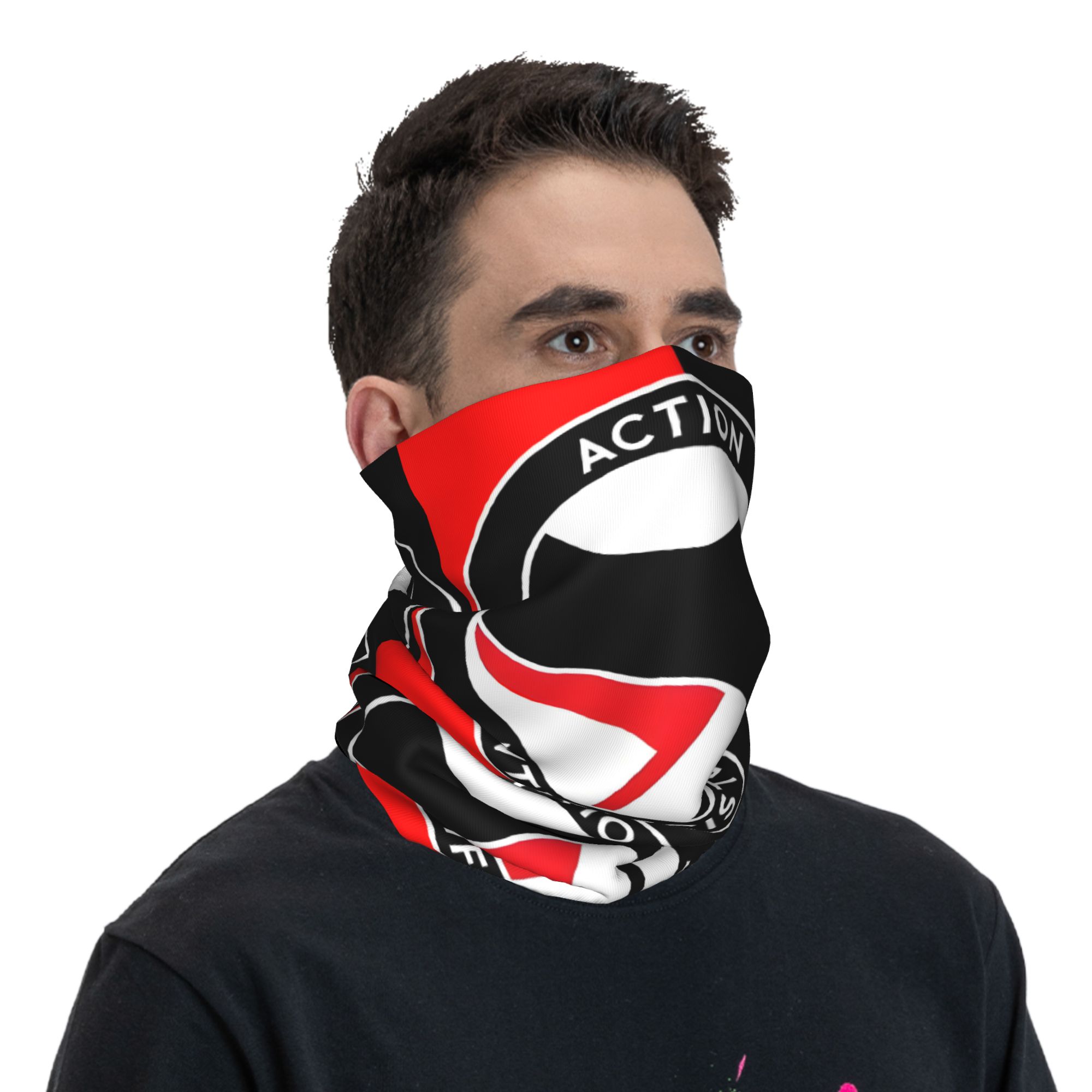 Bandana personnalisé Antifa'ES Scist Action, drapeau Anti-racisme, chauffe-cou d'hiver pour hommes, écharpe faciale coupe-vent pour guêtre de Ski, bandeau