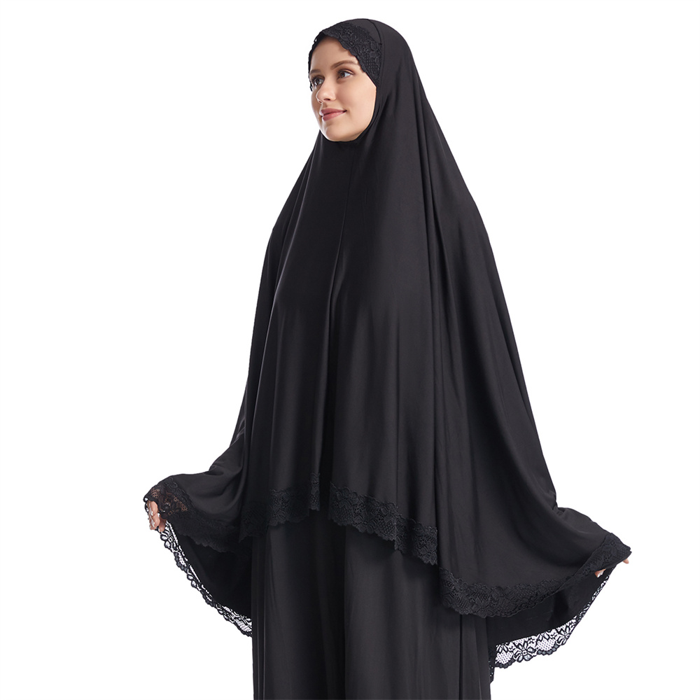 Longue Khimar Eid Ramadan femmes musulmanes Abaya Hijab robes Burqa foulard islamique prière vêtement aérien Turban voile vêtements