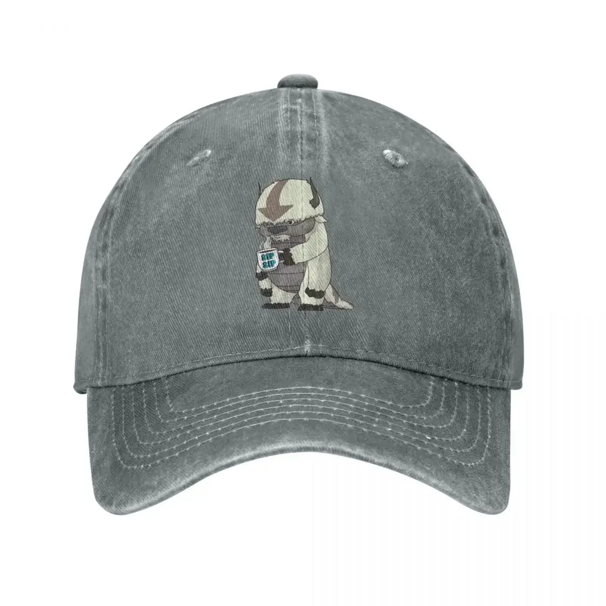 Casquette de baseball rétro Appa The Last Airbender - Casquette légère effet vieilli avec imprimé Appa emblématique, casquette d'été adaptée aux activités de plein air