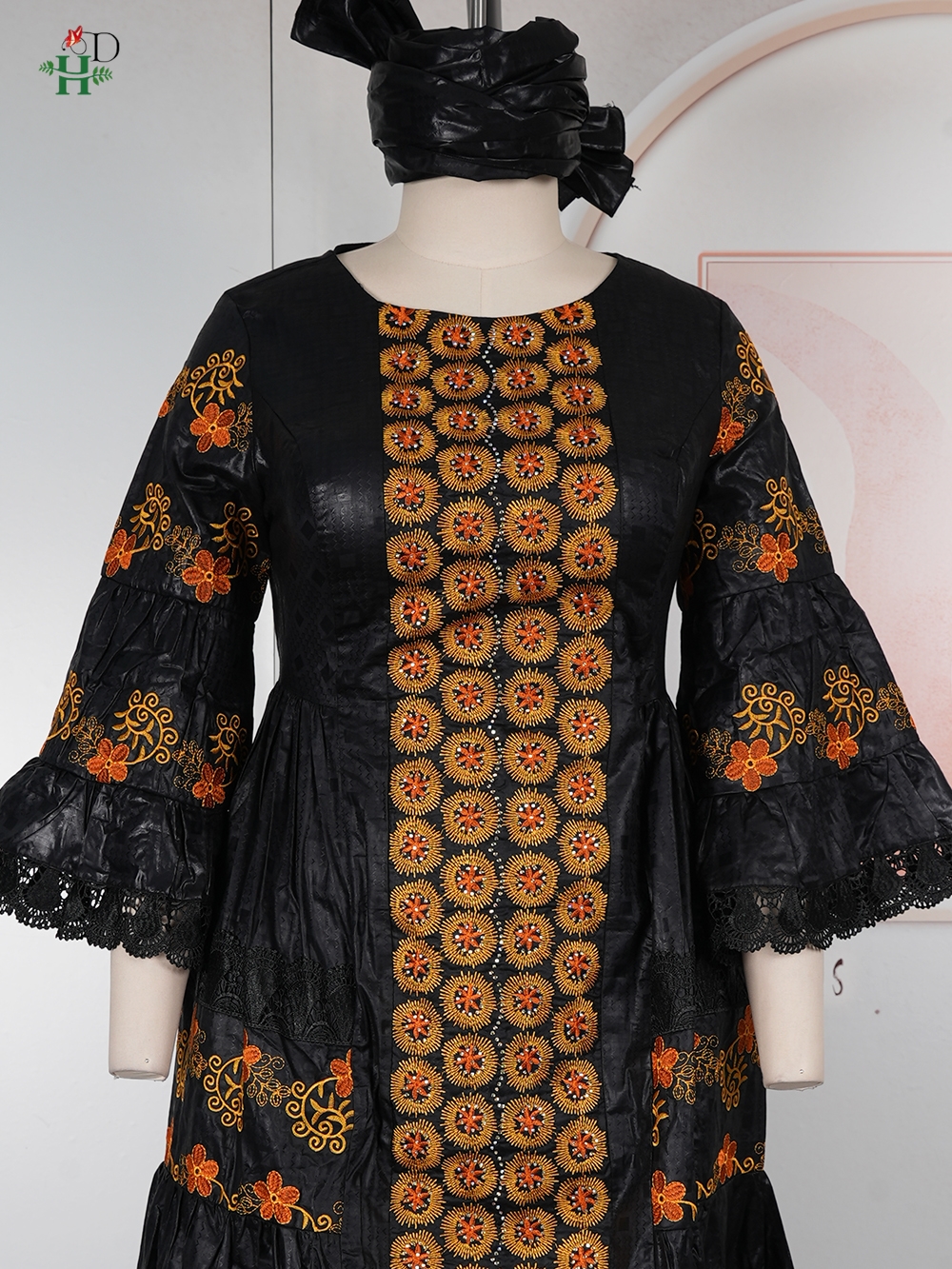 Robes H&D en solde, robes africaines pour femmes, robes brodées en bazin riche pour la mère de la mariée 2026, Afrique du Sud