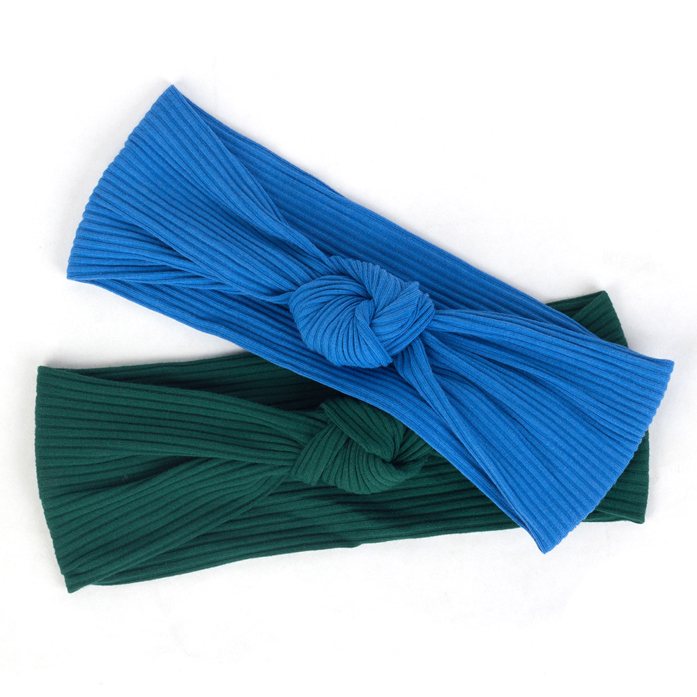 Geebro – bandeau élastique pour femmes, style Boho, rayé, noué, Turban enveloppant, en coton, accessoires pour cheveux, été