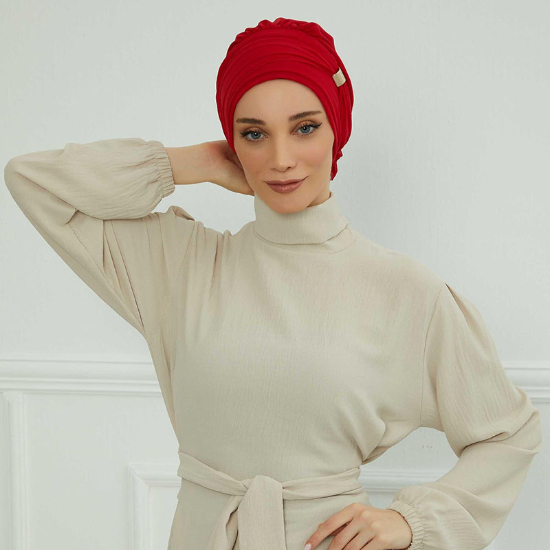 Turban instantané musulman uni pour femme, casquettes Hijabs intérieures, bonnet Bandana islamique, chapeaux indiens, enveloppement de sauna féminin, fleur