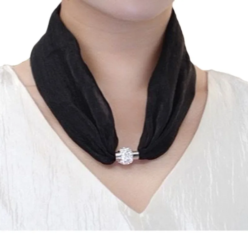 Écharpe de Style Coréen en Dentelle, Décoration Mince, Absorption Magnétique, Protection du Cou, Nouvelle Collection Printemps Automne 2024