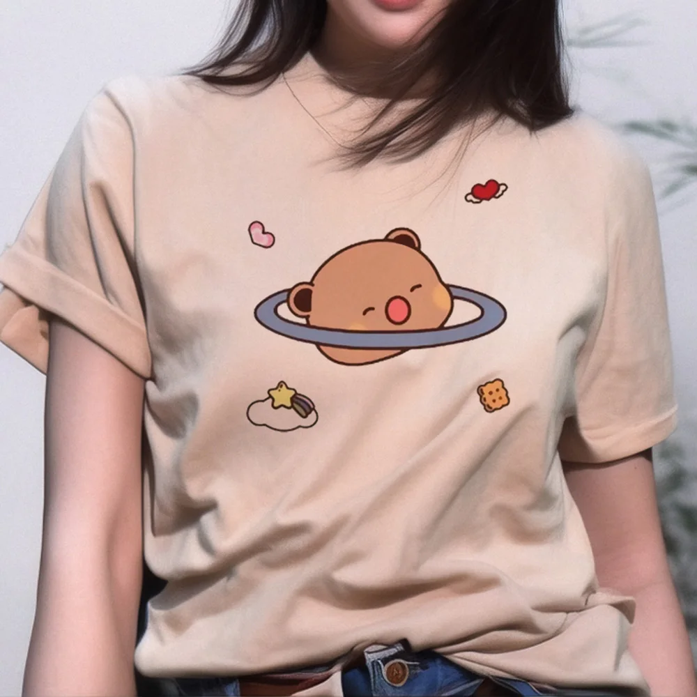 T-shirt décontracté Bubu et Dudu pour femmes, haut de créateur féminin, vêtements de rue, mode 2024
