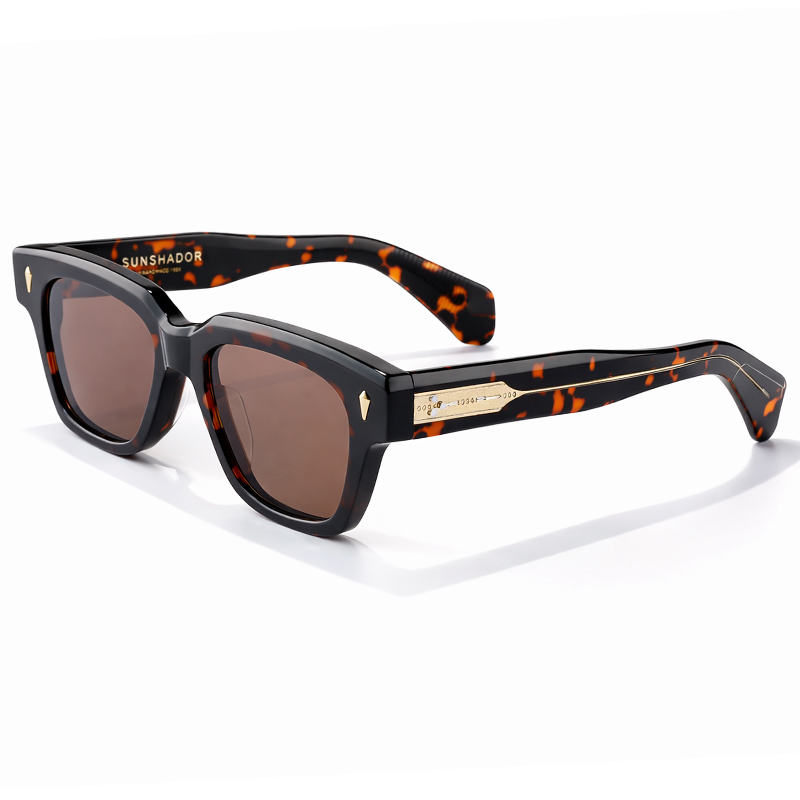 Lunettes de soleil de luxe de marque de créateur pour hommes, montures classiques en acétate de qualité supérieure, lunettes de protection UV400 pour femmes, adaptées aux verres correcteurs