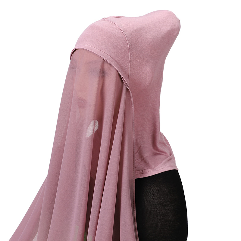Couverture complète intérieure musulmane en mousseline de soie, Hijab, écharpe instantanée, casquette islamique, couvre-chef, sous-écharpe, Bonnet en os