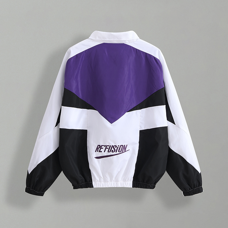 Printemps automne veste universitaire hommes Patchwork broderie Bomber veste décontracté rue lâche manteau à glissière femmes Couple collège vestes
